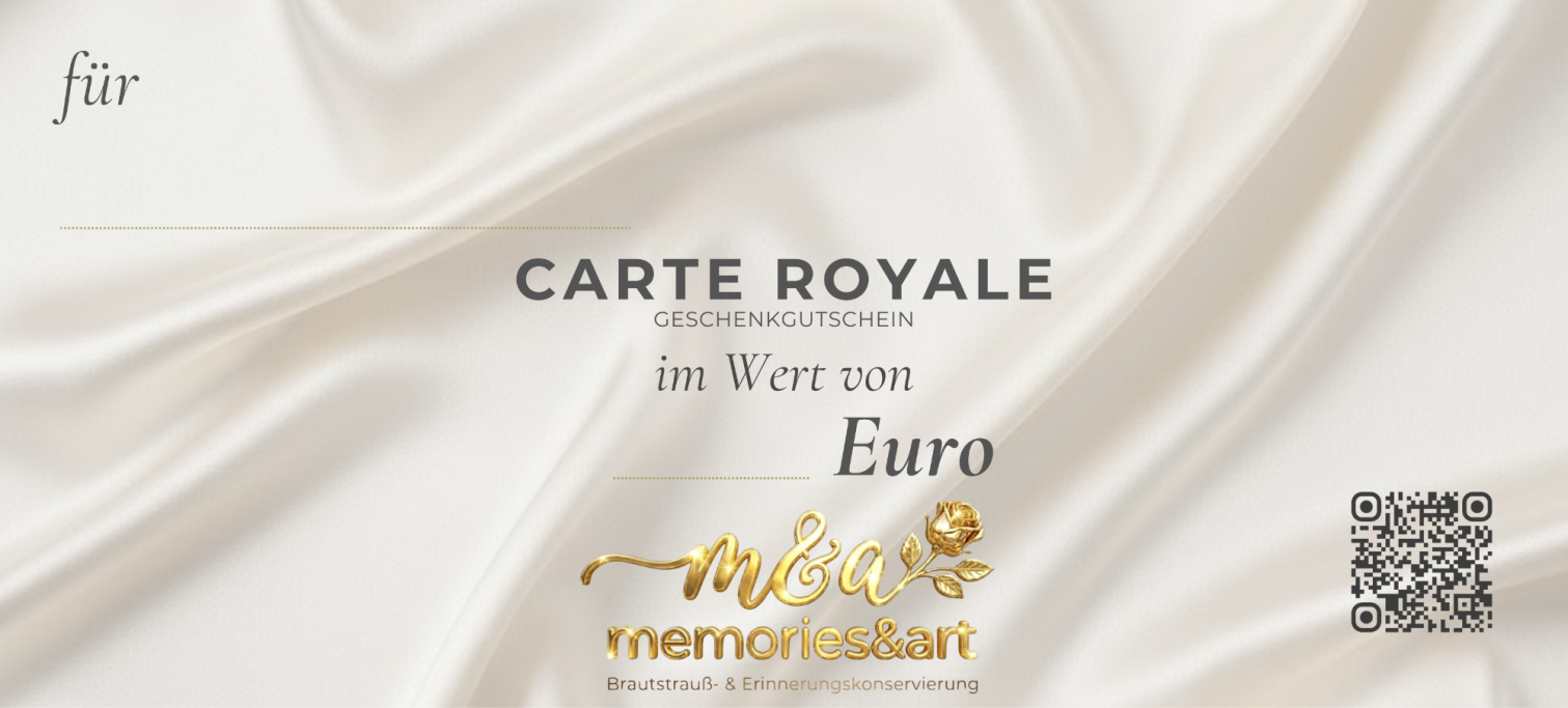 Bild einer CARTE ROYALE Gutscheinkarte Blanko